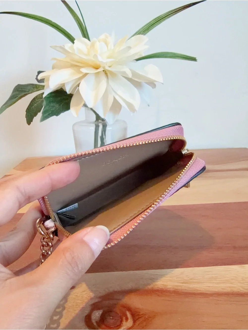 NWT Coach Snake-embossed leather Zip Card Case
